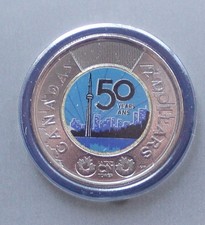 Canada 2026 colorized $2 CN Tower 2 dollars Uncirculated from roll Ships fr USA