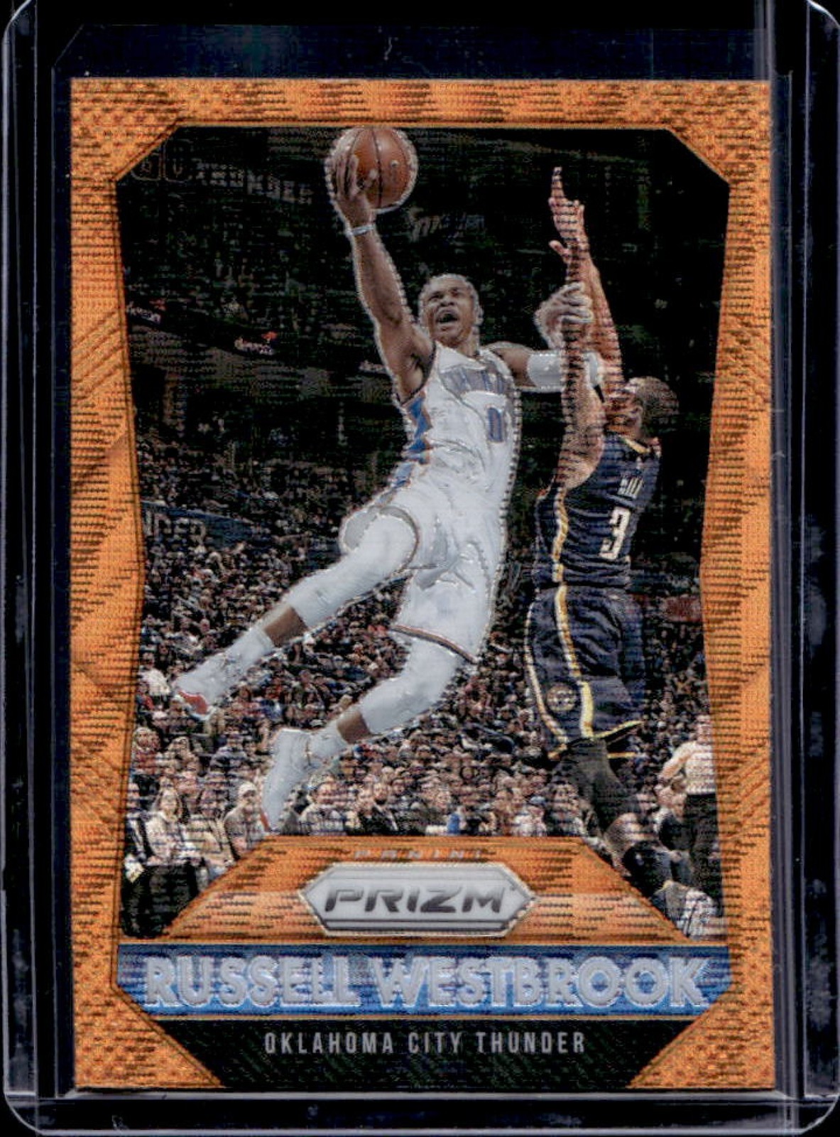 2015-16 Prizm Russell Westbrook Orange Wave Prizm #106 Thunder