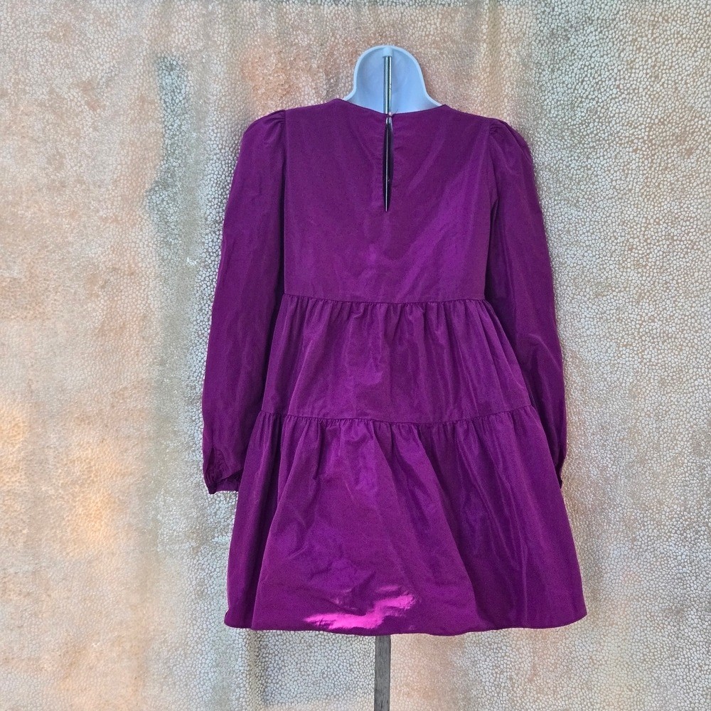 Zara Bold Purple Mini Dress 386 View 6