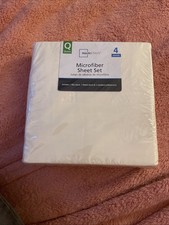 Mainstays Microfiber Sheet Set Queen Fresh Ivory