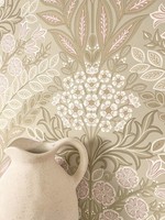 Newroom Vliestapete Beige Blumen Floral Romantisch 3D Optik Wohnzimmer Edel