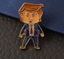   HAPPY TRUMP  BADGE LAPEL HAT PIN Original Limited Edition Run -Pre Order-
