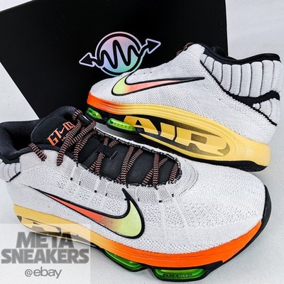 Nike GT Hustle 3 US 13 Men's White Orange Black Volt Basketball   FV5953 101 New