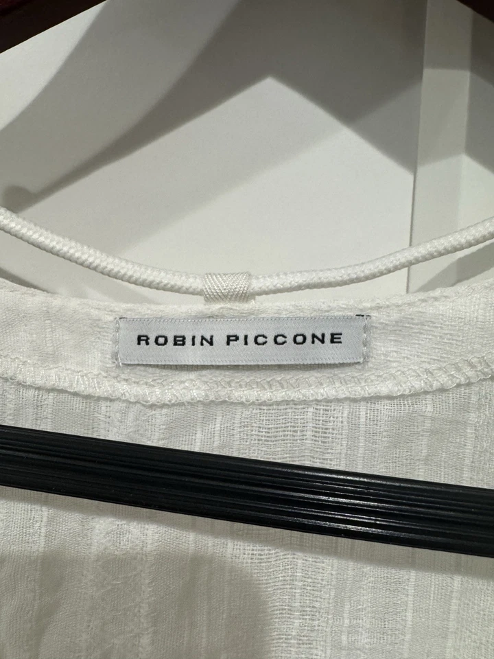 Robin Piccone Blanco Natación Encubrimiento/Túnica - Nuevo con Etiquetas Foto 4 de 4