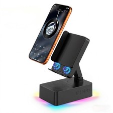 Wireless Sensor Speaker, Colorful LED Ambient Light; Foldable and Black