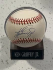 Ken Griffey Jr. Autograph OAL Gene Budig Baseball w JSA Basic Certificate Beauty