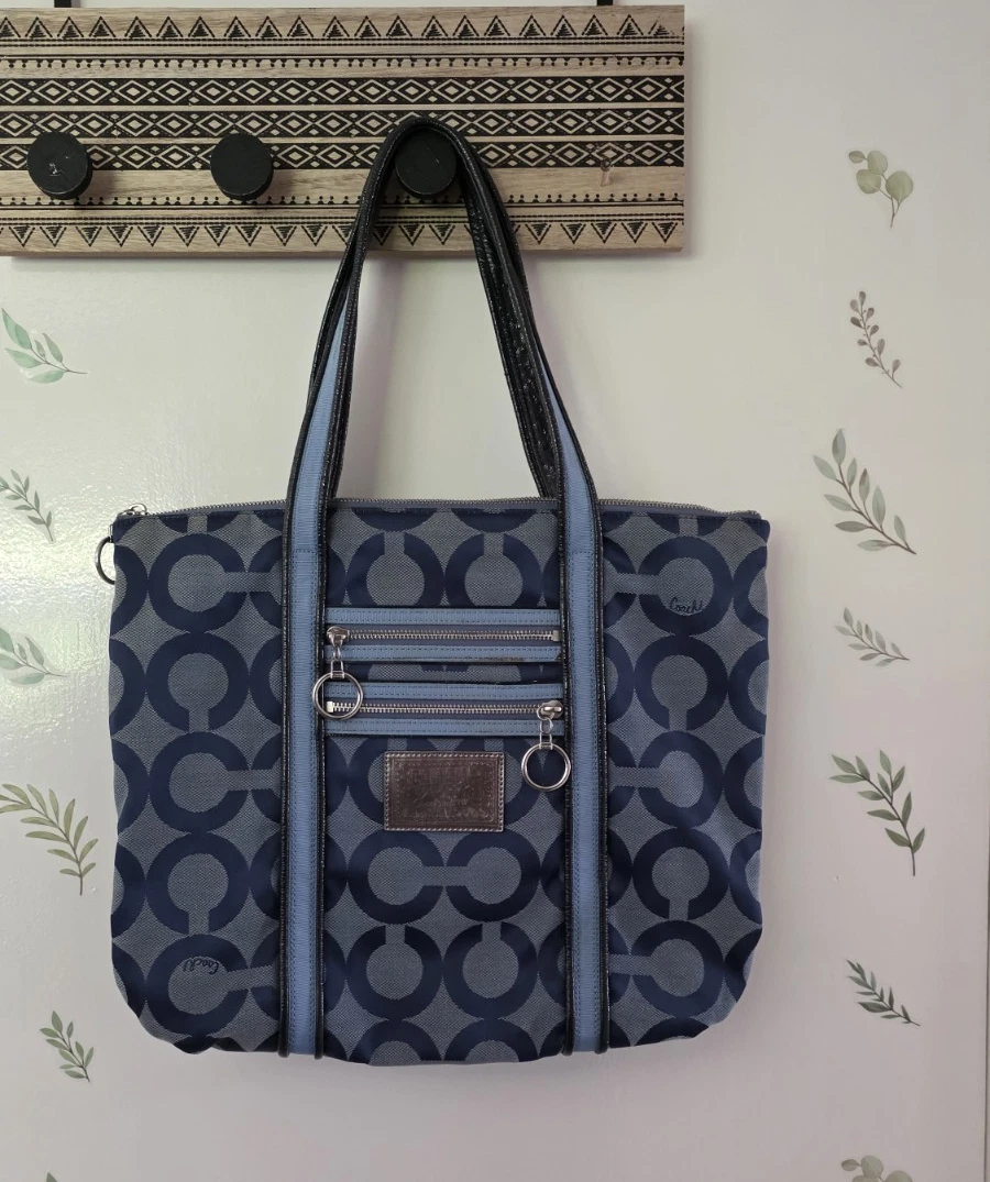 Coach Blue Bags & Handbags for Women for sale | eBay UK