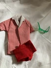 Ken Doll #750 Original Red White Swimsuit Beach Outfit