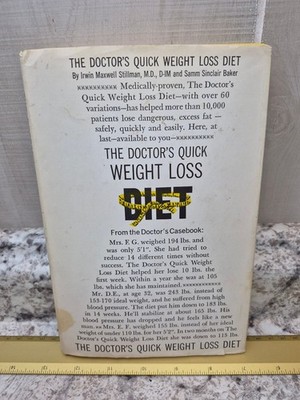 The Doctor's Quick Weight Loss Diet Stillman Baker Book Club Edition Health