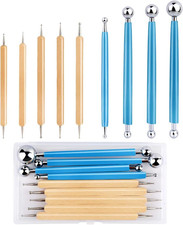 9 PCS Dotting Tools Ball Styluses with Box, P...