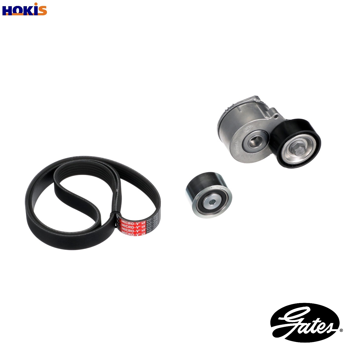 GATES V-ribbed belt set PEUGEOT,CITROËN K026PK1153 6PK1153,T36151,T38236 Serpentine belt kit,Auxiliary belt kit,Poly V-belt kit,V-ribbed belt kit - Image 8