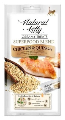 Natural Kitty | Superfood-Creme | Huhn & Quinoa | 4 x 14 g