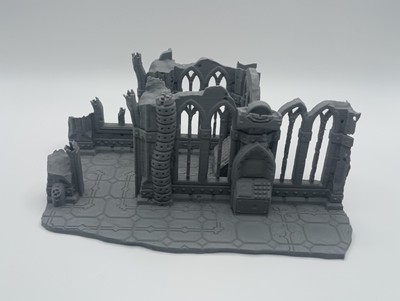Gothic Sector 75 Modular Sci-Fi Ruins Building # 43 (32mm Scale) [PTO]