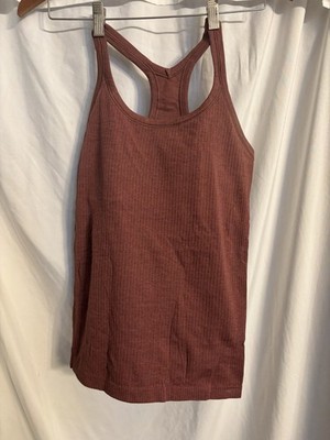 LULULEMON Ebb To Street 6 racerback Tank Top savannah pink Support Active 