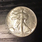 1938 Walking Liberty Silver Half Dollar, AU++. Sharp! H183