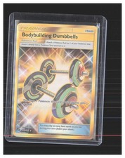 Bodybuilding Dumbbells (Secret) Holo Secret Rare SM - Burning Shadows 161/147 NM on eBay