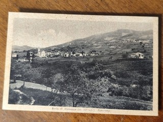 BORLA DI VERNASCA PIACENZA CARTOLINA D'EPOCA ANIMATA BN FP ed. VETRUCCI