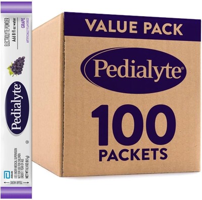 100 Powder Packets, Electrolyte Powder | Hydration Drink for Kids & Adults 