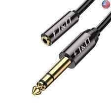 J D 1/4 inch to 3.5mm Headphone Adapter, Gold Plated 3.5mm 1/8 inch Female