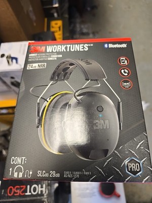 3M WorkTunes Connect Hearing Protection Headphones, 24dB Noise Reduction Ratiing