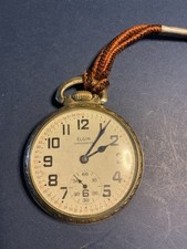 Vintage 1961 Elgin Shockmaster 17j 12s 10ktrg Pocket Watch Model 0 Runs A1241