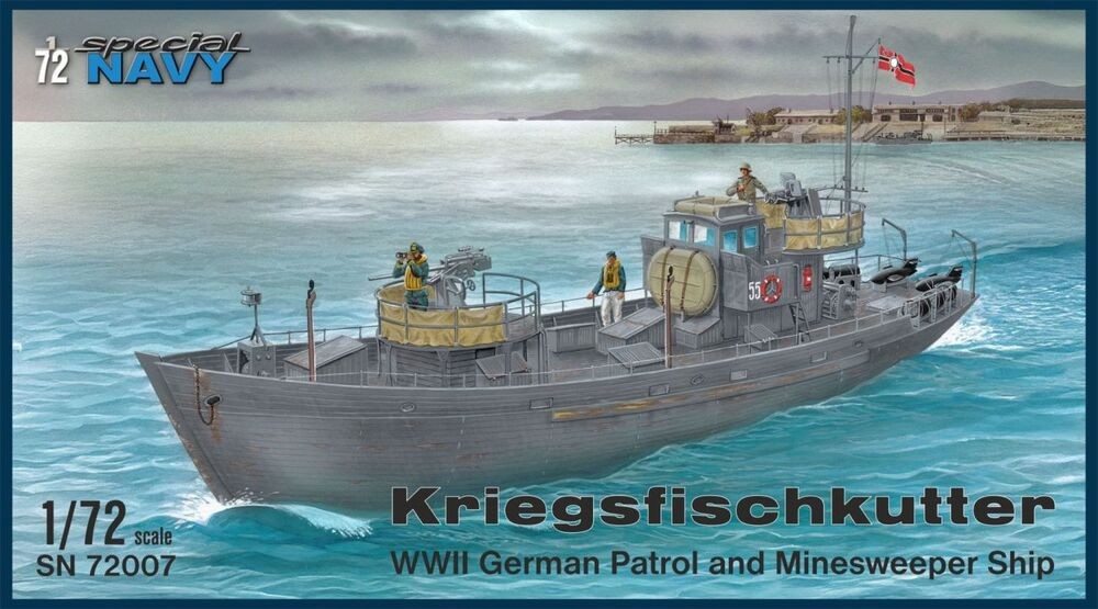 Bateau Patrouilleur allemand WWII pour diorama naval 1/72 Special Hobby