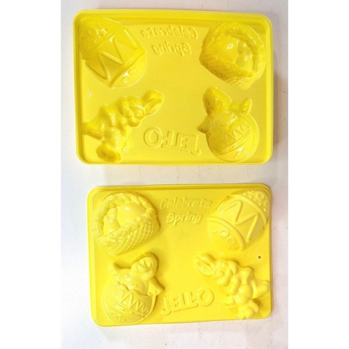 Sping Easter Jello shot Jigglers Molds 2 Egg Bunny Chick Basket