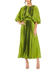 Mac Duggal Pleated Caplet T-Length Gown Dress Women's  2