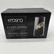 Tall Drinking Glasses 6pcs 18.3 Oz Avantgarde Collection Highball Glasses New