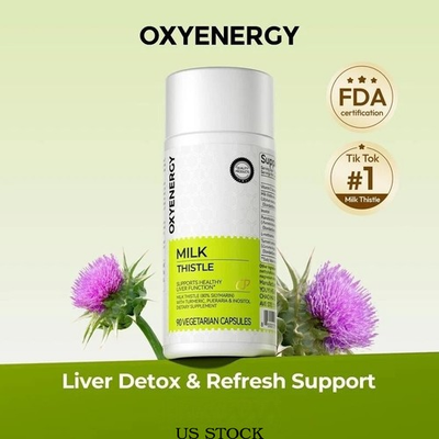 #ad #ad Milk Thistle Liver Detox Supplement 300mg Silymarin OXYENERGY 90 Veg Capsules $8.69