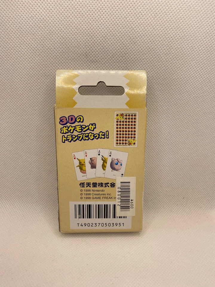 Tarjetas de juego Pokémon amarillas de batalla de monstruos de bolsillo nuevas en caja 1998 hechas en Japón Foto 3 de 4