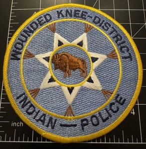 Historic Wounded Knee District Pine Ridge South Dakota Native American Patch