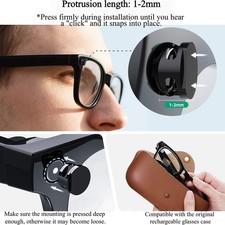Anti-Glare Shield for Smart Glasses, Great Light Filter & Flexible Blocking Area