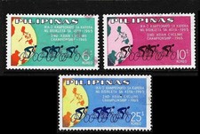 PHILIPPINES 1965: 2nd Asian Cycling Championships; Mi. No. 790/792 complete (Z219)