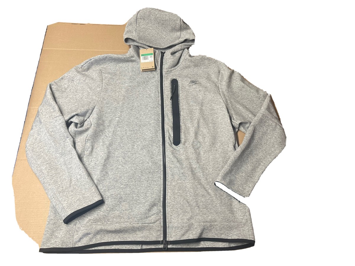 NIKE Tech Fleece Reflective Full-Zip Hoodie DD4688-010 Grey