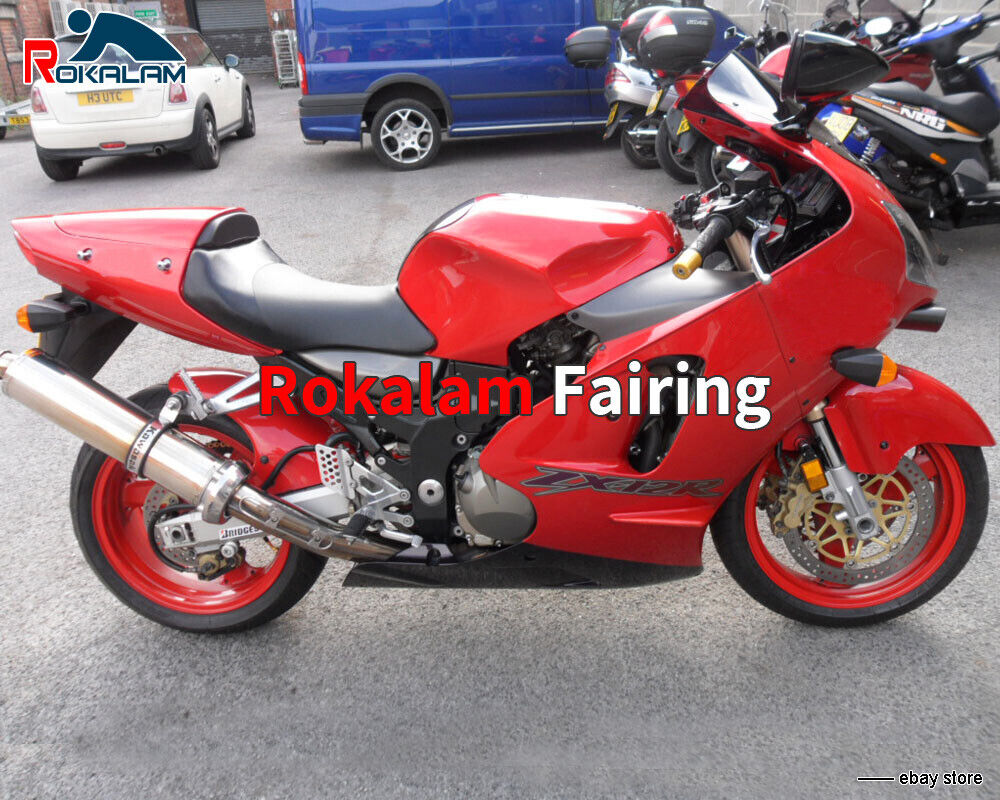 For Kawasaki Ninja ZX-12R 2000 2001 ZX12R Red ABS Aftermarket Motorcycle  Fairing