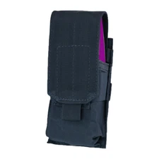 NAVY BLUE Tactical MOLLE PALS Single Mag Pouch Modular Closed Top