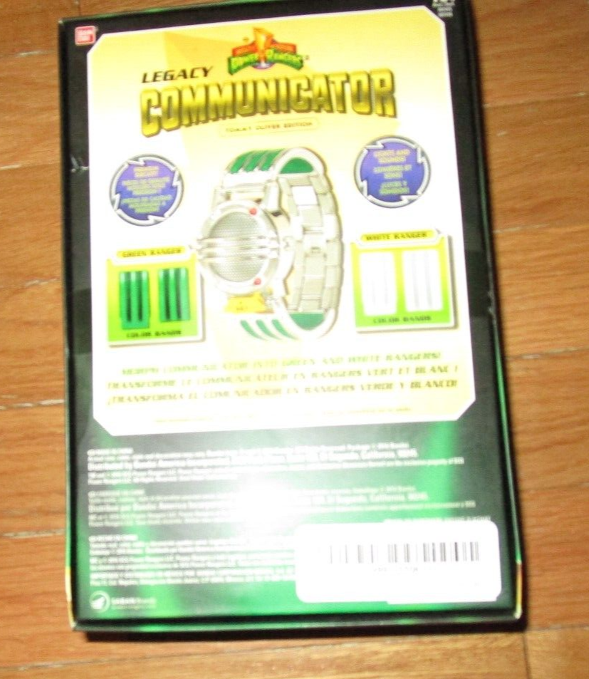 DISPLAY BOX Bandai MM Power Rangers Legacy communicator Green White Box ...