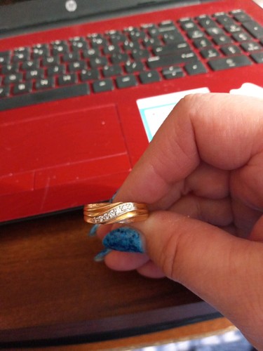 Mens 12 3/4 14 Kt Yellow Gold Diamond Ring 7 Diamonds Swirl Pattern - 第 6/6 張圖片
