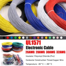 UL1571 Flexible Stranded PVC Cable 26 32AWG Tinned Copper Electronic Wire Cable