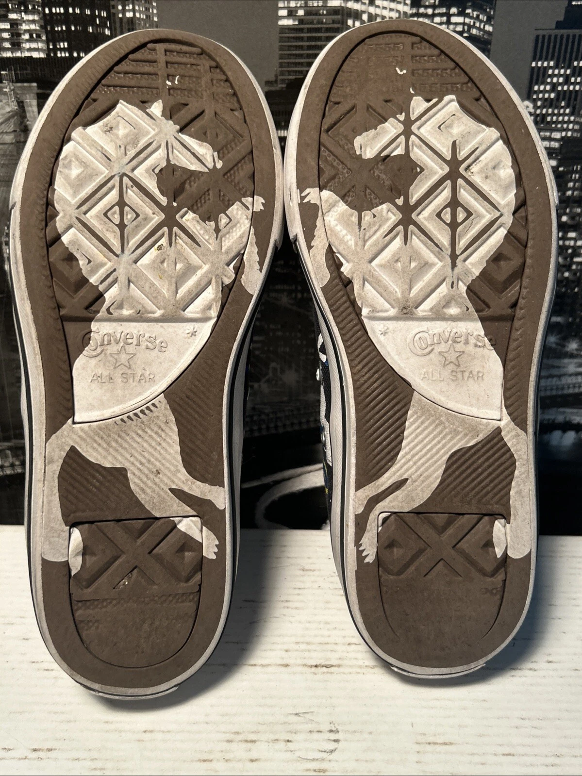 converse all stars scarpe sneakers cavallo unicorno bambina junior taglia 3 nere