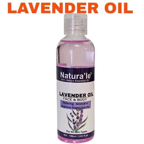NATURA'LE Lavender Oil for Body Massage Relaxing Aromatic Skin Body Massage Oil 100ml