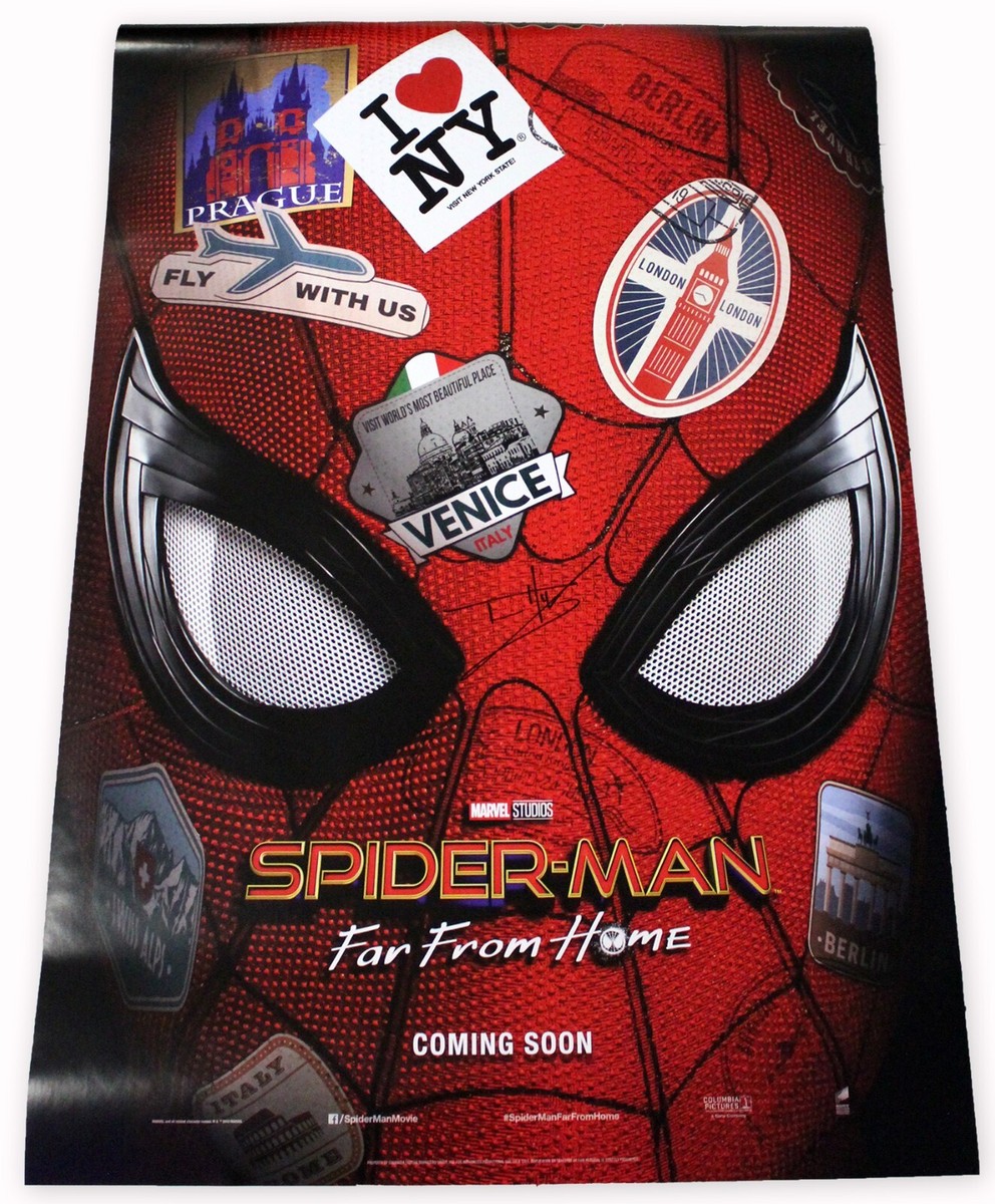 TOM HOLLAND SIGNED 27x40 SPIDER-MAN FAR FROM HOME MOVIE POSTER