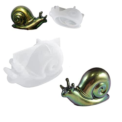 2 Pz Stampi in resina per lumache in silicone Stampi per Resina Animale (S8V)