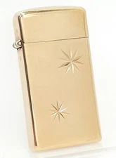 Scripto Butane USA 22k Karat Clad H.G.E. Elegant Lighter.
