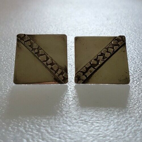 Pendientes retro de ley geométricos brutalistas modernistas vintage - Imagen 2 de 5