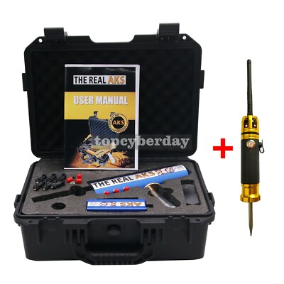 The Real AKS Long Range Metal Detector+ Filter+6 Antennas for Gold Silver Copper