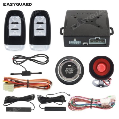 EASYGUARD pke car alarm security remote starter push to start button anti-theft