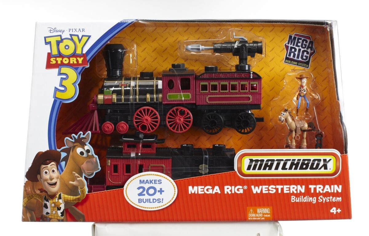 Matchbox Mega Rig Disney Pixar Toy Story 3 Western Train Building