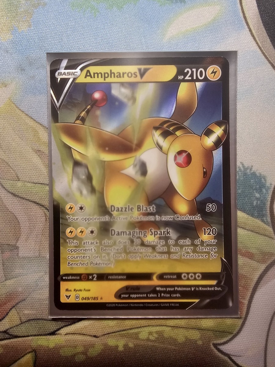 ampharos v pokemon card value Ampharos V 049/185 - Vivid Voltage NM Ultra Rare Pokemon Card